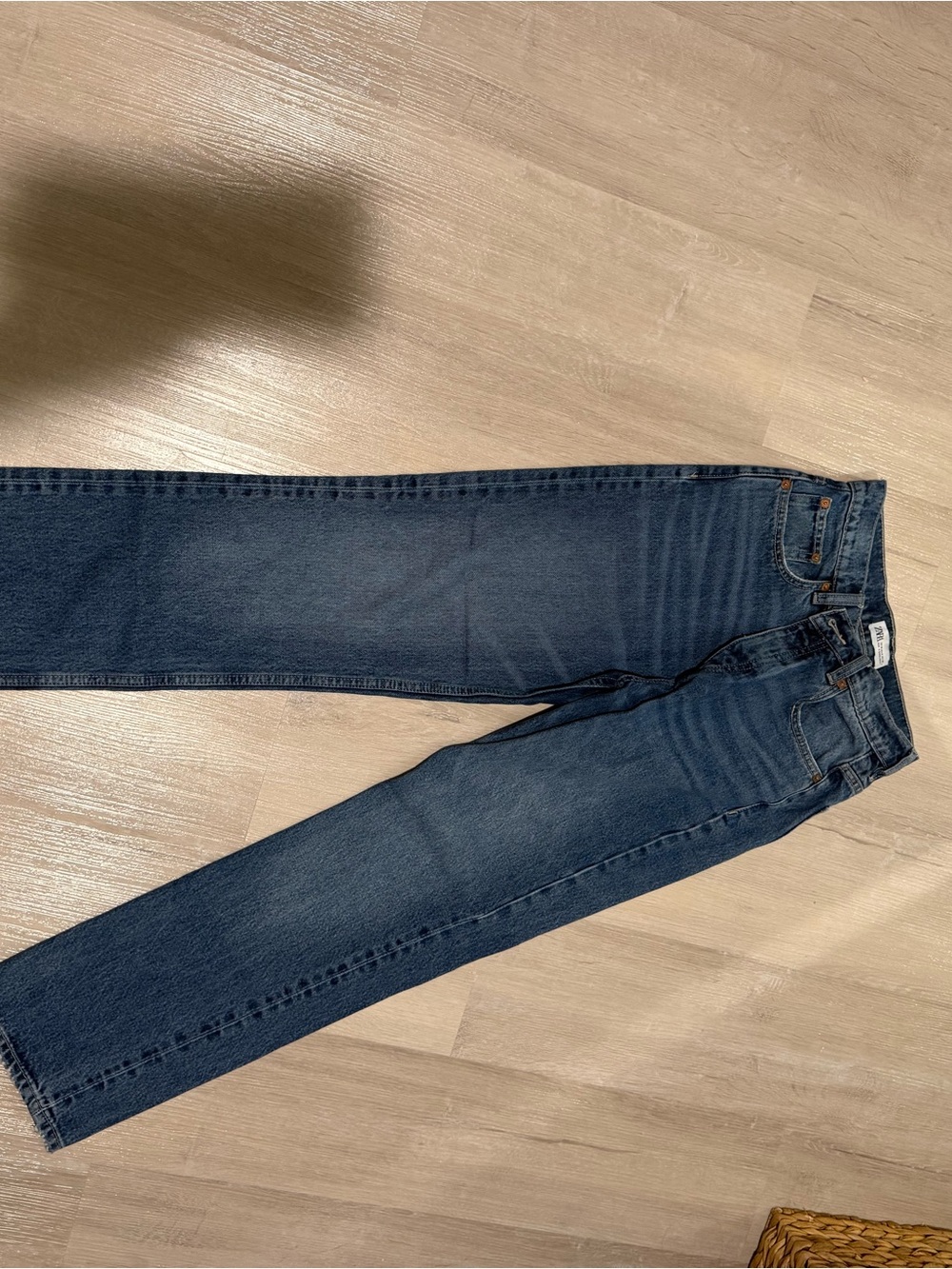 Classic Dark Blue Straight-Leg Zara Jeans